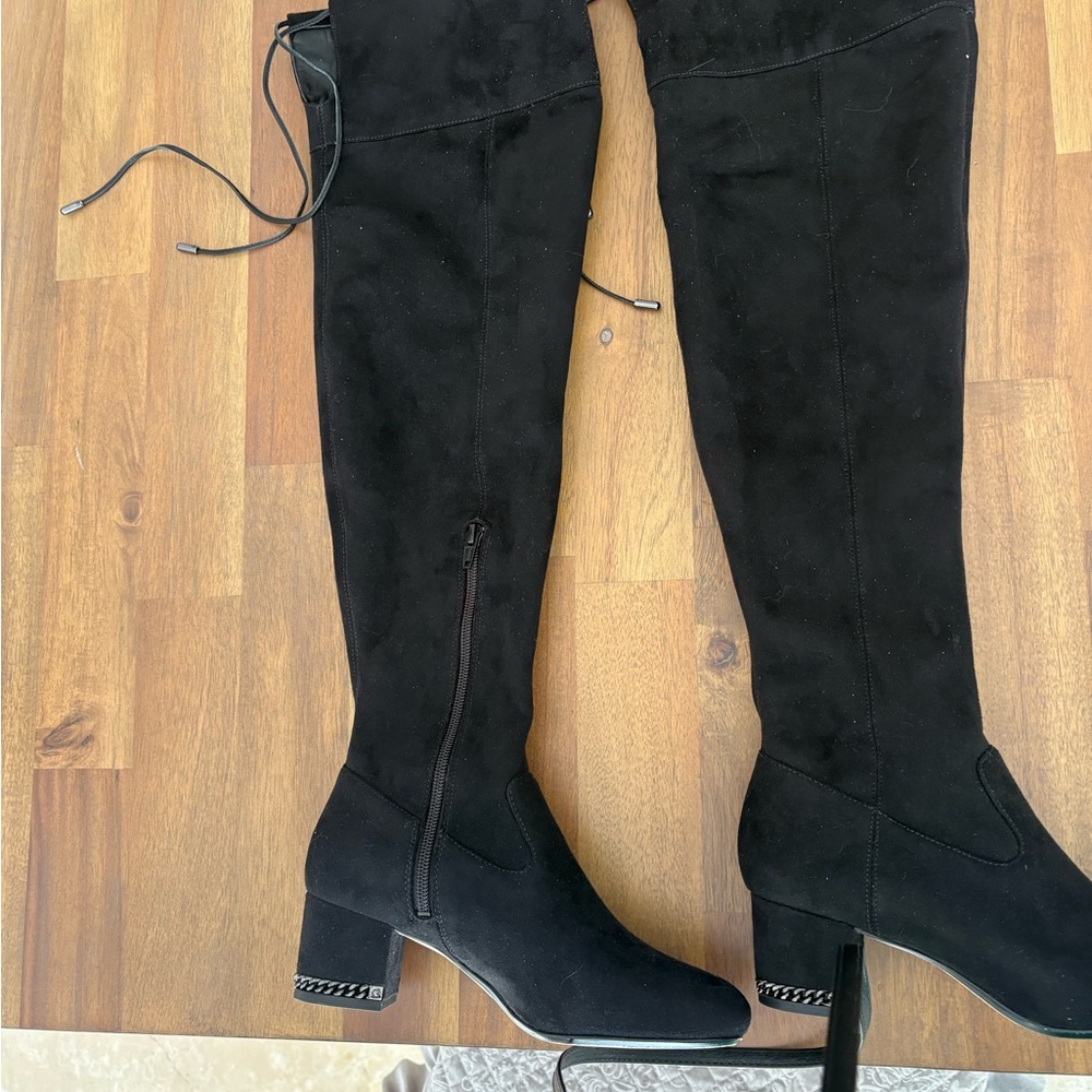 Michael Kors Over-the-Knee Block Heel Boots
